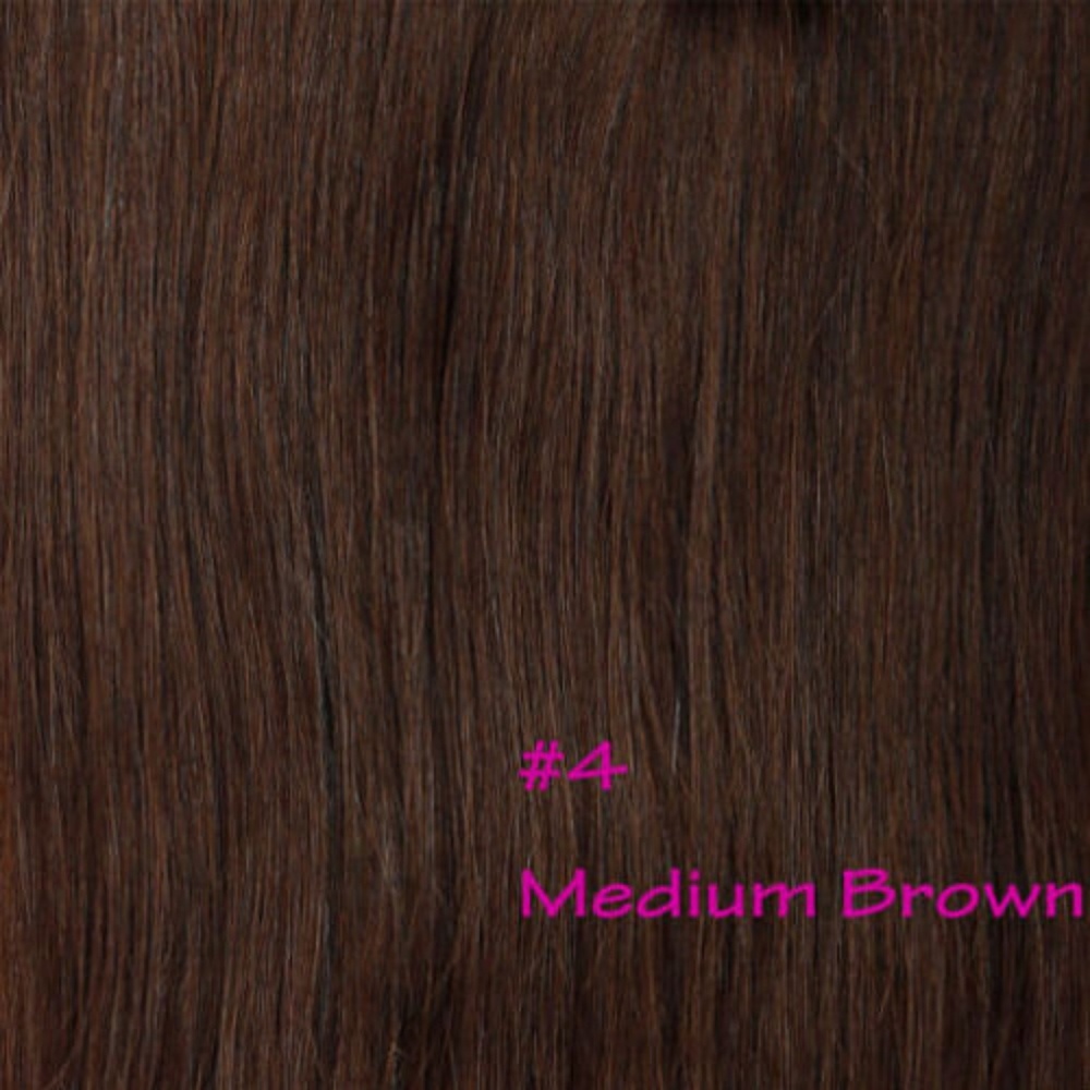 18"  Wave Curly Hair Extensions #4 Medium Brown - Picture 3 of 3
